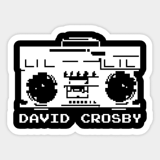 david crosby vintage 70s,music is life Sticker